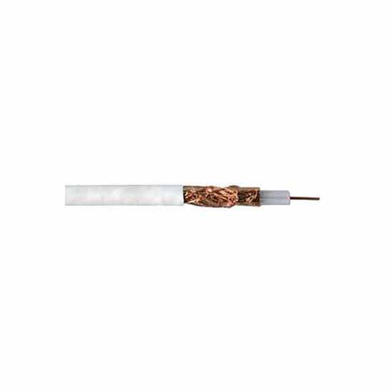 Coaxial 75 ohm White Cable 100 Metre Roll