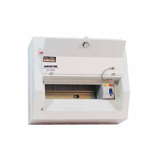 Contactum Defender DR106MS 10 Way 63A RCD Metal Consumer Unit
