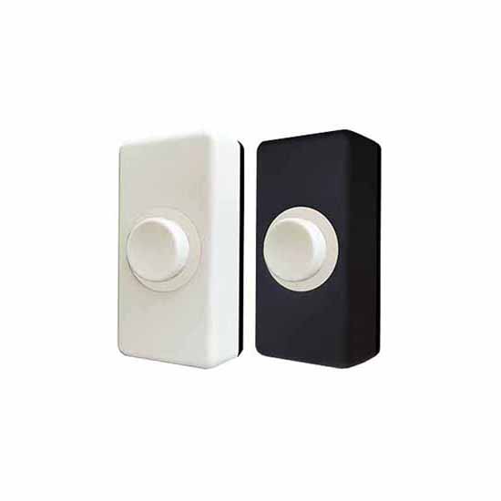 Eterna BPWB Wired Surface Mounted Black/White Bell Push