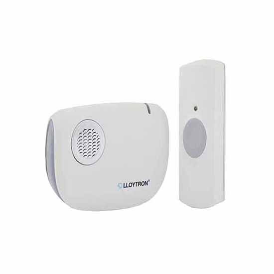 Lloytron B7030WH White Portable Door Chime Kit 