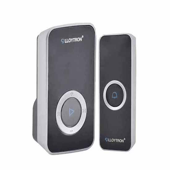 Lloytron B7531BK Black Plug in Door Chime Kit 
