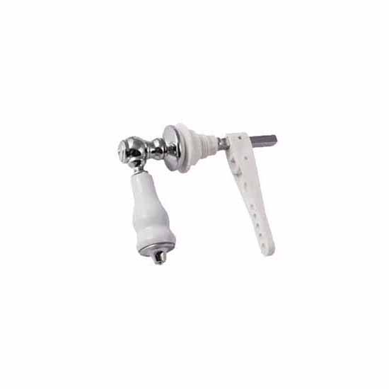 Ceramic Victorian Cistern Lever - Chrome