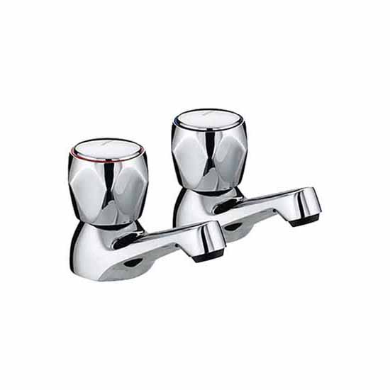 Bristan VAC½CMT Club Basin Taps - Chrome
