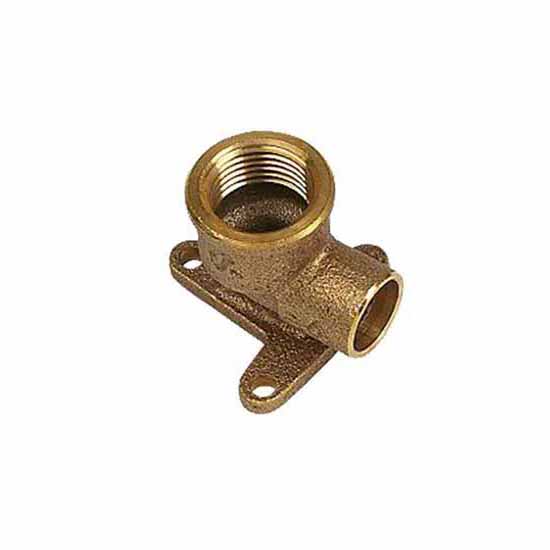 15mm x 1/2" Solder Ring Backplate Elbow - CLS15
