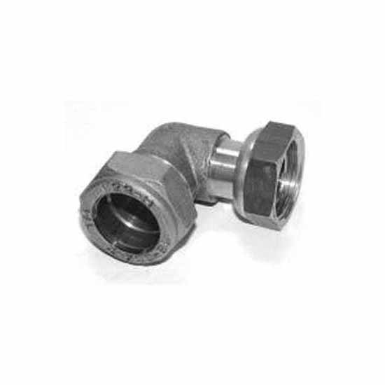 15mm Chrome Compression x 1/2" Female BSP Bent Tap Connector
