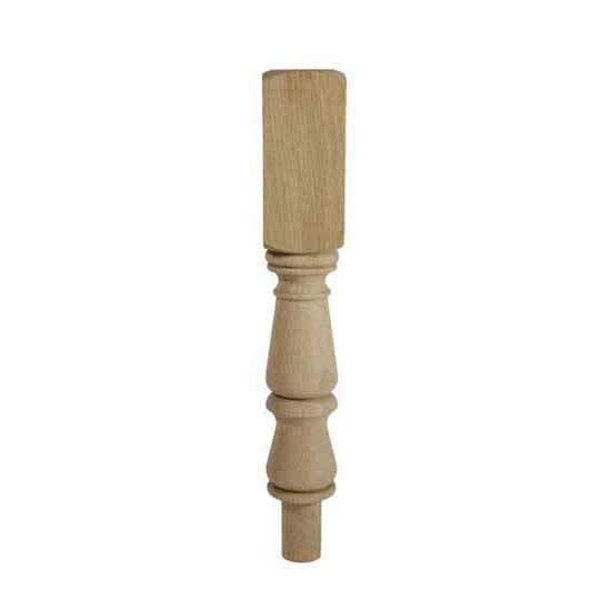 Richard Burbidge Trademark White Oak Tulip Newel Turning