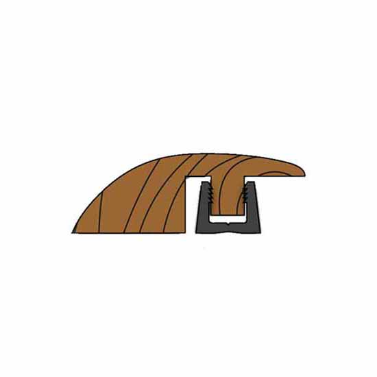 Parallel WR18 Unfinished Oak Ramp Profile with Plastic Base