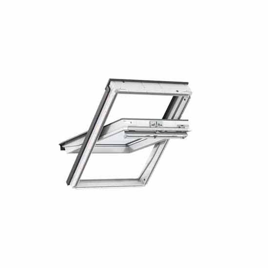 Velux GGU 0070Q Centre Pivot Roof Window White Polyurethane Secure P4A