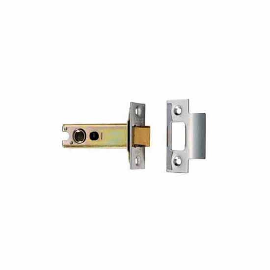 Eurospec Electro Brass & Satin Stainless Steel Easi T Heavy Sprung Tubular Mortice Latch