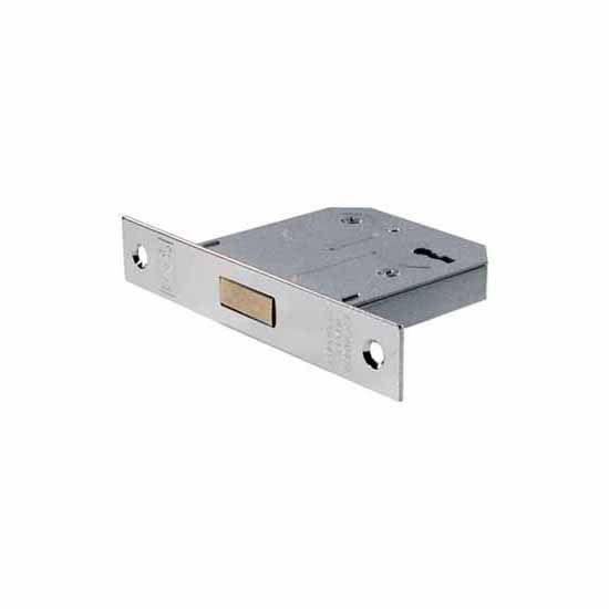 Eurospec Nickel Plated Residential Easi-T 3 Lever Deadlock