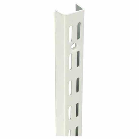 Sapphire Twin Slot Shelving Upright - White