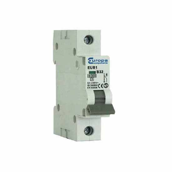 Europa Single Pole RCBO B Curve