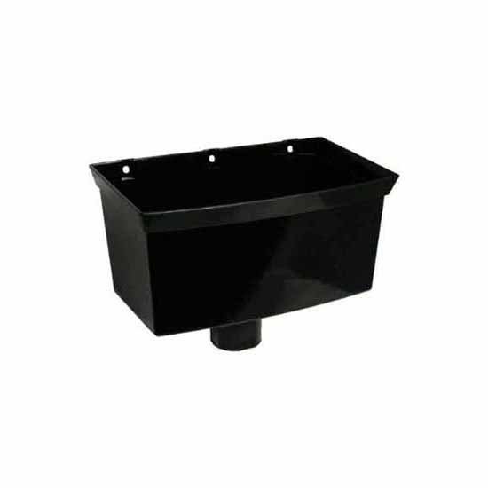 FloPlast RHS1 White 68mm/65mm Round/Square Rainwater Downpipe Universal Hopper