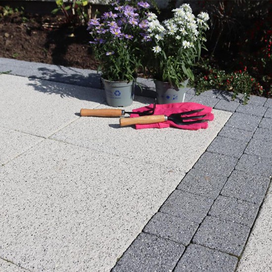 Tobermore Mayfair Paving Slab - 450 x 450 x 35mm Lifestyle Silver