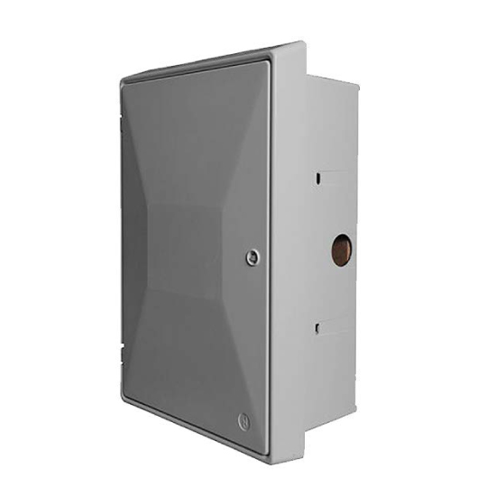 Tricel EB0011 White Wall Recessed BS 8567 Electric Meter Box with Door