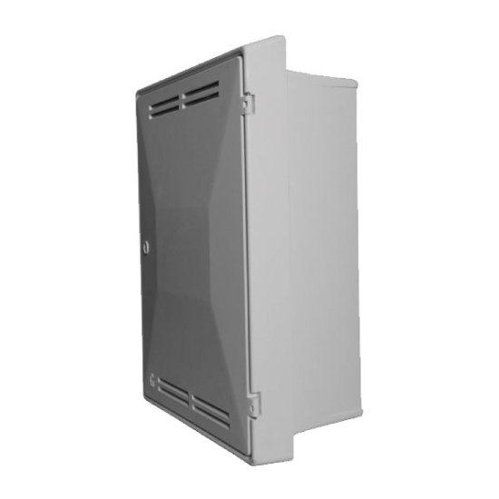 Tricel GB0001 White Wall Recessed BS 8499 Gas Meter Box with Vented Door
