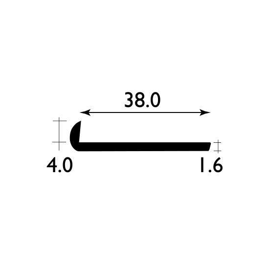 Tubeway ER177W8 Hockey Stick White Plastic - 2400 x 38mm