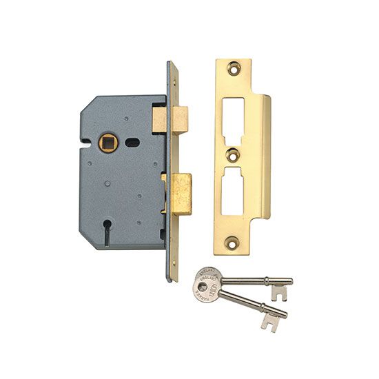 Union Y2277 3 Lever Satin Chrome Mortice Sash Lock