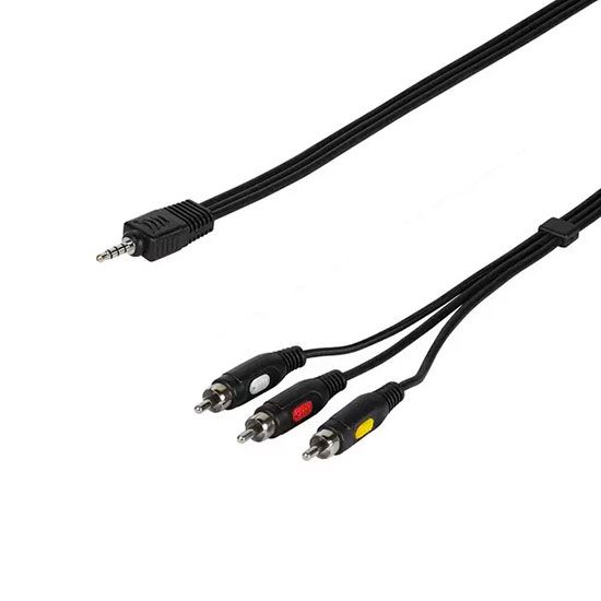 Vivanco 47/70 01 4 PIN Plug - 3 x RCA Plug 2M