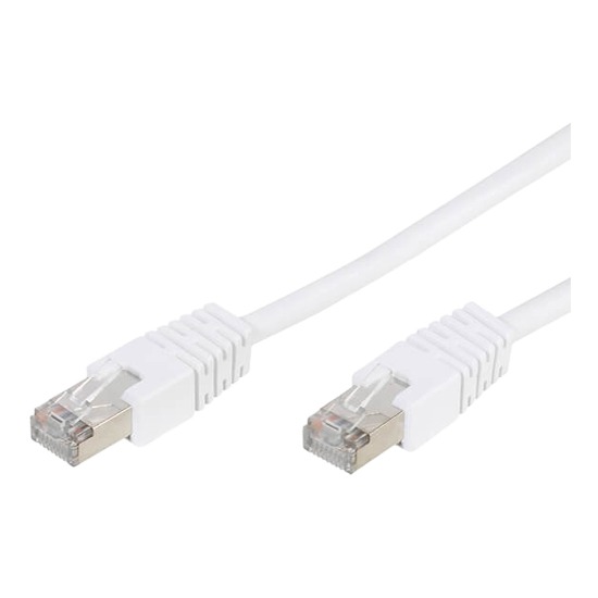 Vivanco VVITLAN5E2000W RJ45 CAT 5e White Male-Male Ethernet Cable - 20 Metres