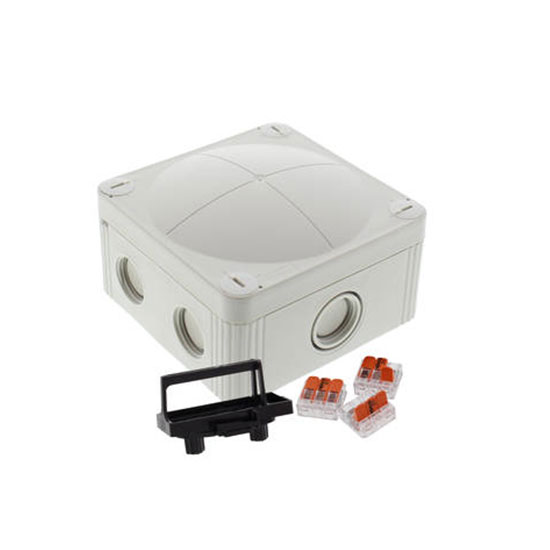 Wiska Combi 407/WW/3221 Grey Adaptable Box inc. 3 x Wago Connectors