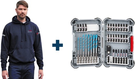 Bosch Hoodie & Pick & Click MultiConstruction 35-Piece Bit Set