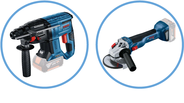 Bosch Professional GBH 18V-21 & GWS-18V-10