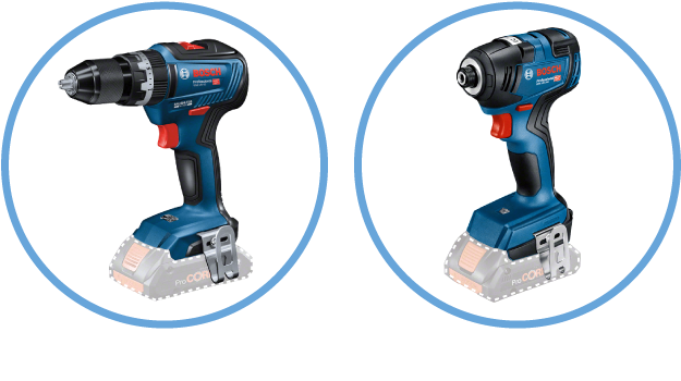 Bosch Professional GSB 18V-55 & GDR-18V-200