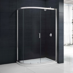 Merlyn Mbox 1 Door Offset Quadrant Shower Enclosure & Highlife Talla 900mm Quad Shower Tray