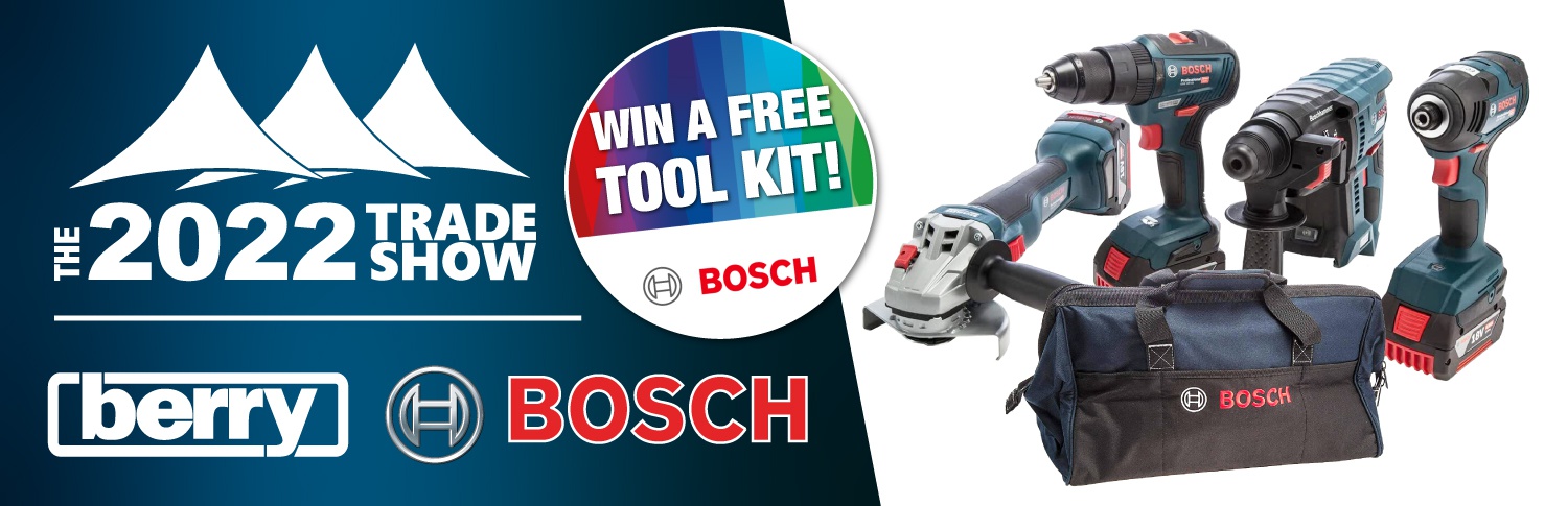 Win a Bosch 18V Professional 4-Piece Tool Kit