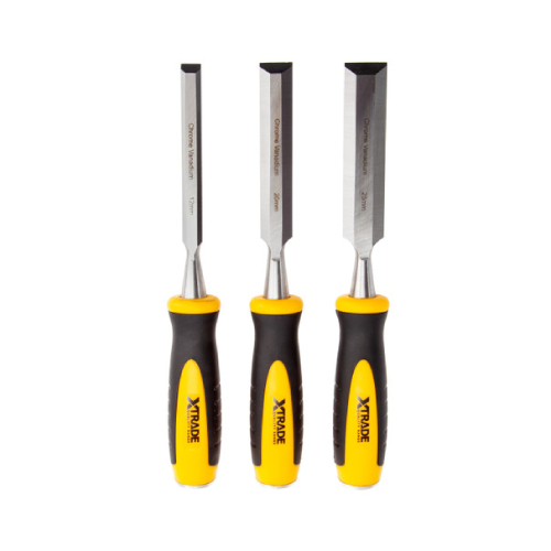 XTrade X0900007 3-Piece Chisel Set & Roll