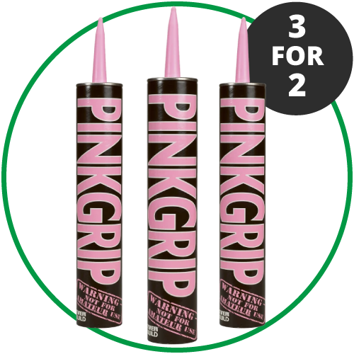Everbuild Pinkgrip Solvent Free White Grab Adhesive