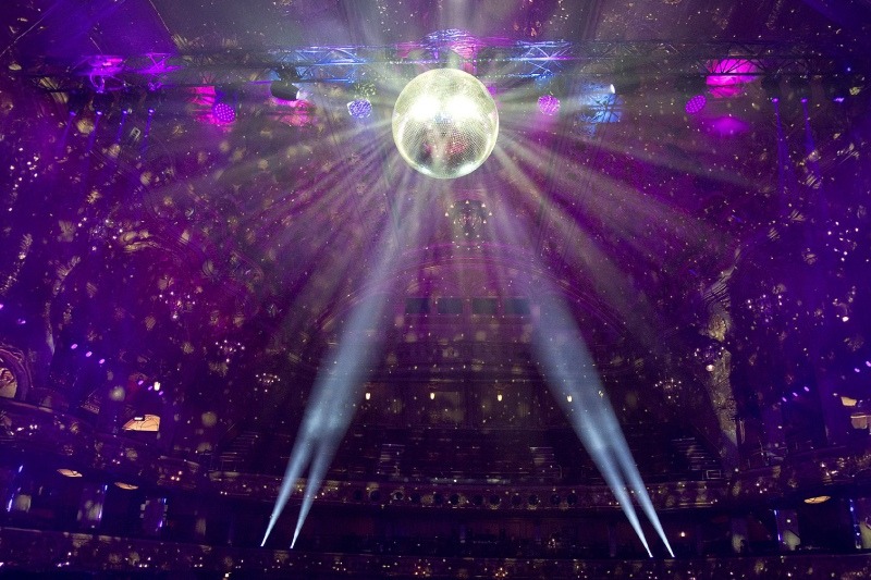 The iconic Blackpool Tower Ballroom glitterball
