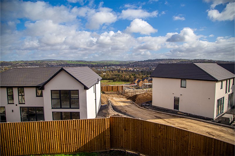 Marie Thomas Homes development - view from one of the properties looking out over the Lancashire countryside Marie Thomas Homes development - view from one of the properties looking out over the Lancashire countryside