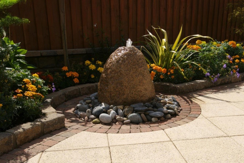 Decorative Water Feature in Garden Decorative Water Feature in Garden